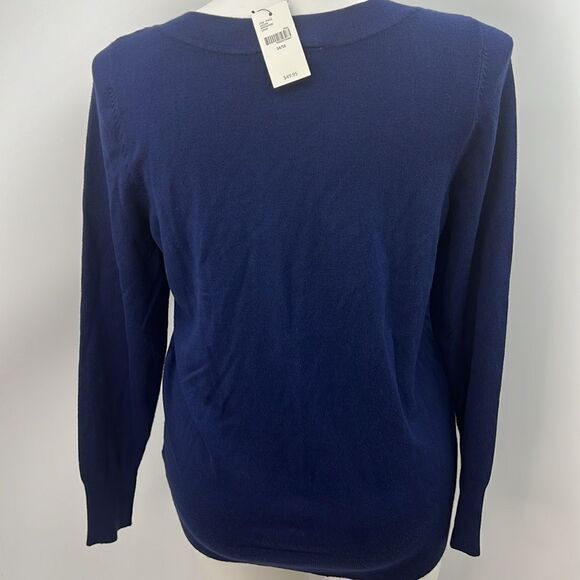 Lane Bryant V Neckline long sleeve navy sweater 14/16 - Picture 4 of 4